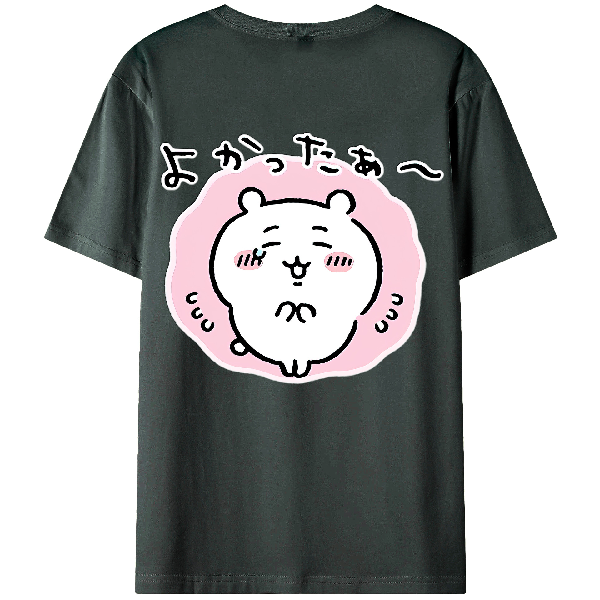 （画像用） ちいかわ ちいかわ Chii-kawa chiikawa 綿100％ メンズ半袖Tシャツ（バックプリント） 通気性